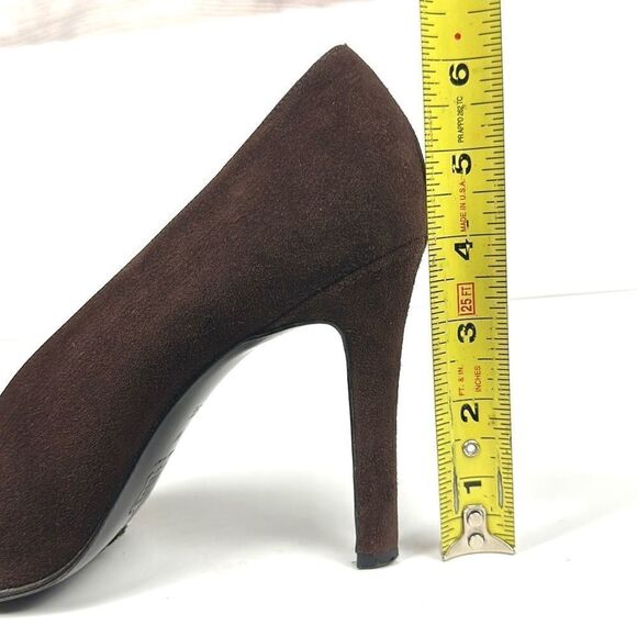Yves Saint Laurent Brown Suede Pumps Pointed Toe US 9 1/2 - Picture 15 of 16